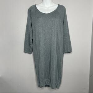 JAMES PERSE STANDARD Sweatshirt Tunic Dress Womens Large Quiet Luxury Minimalist